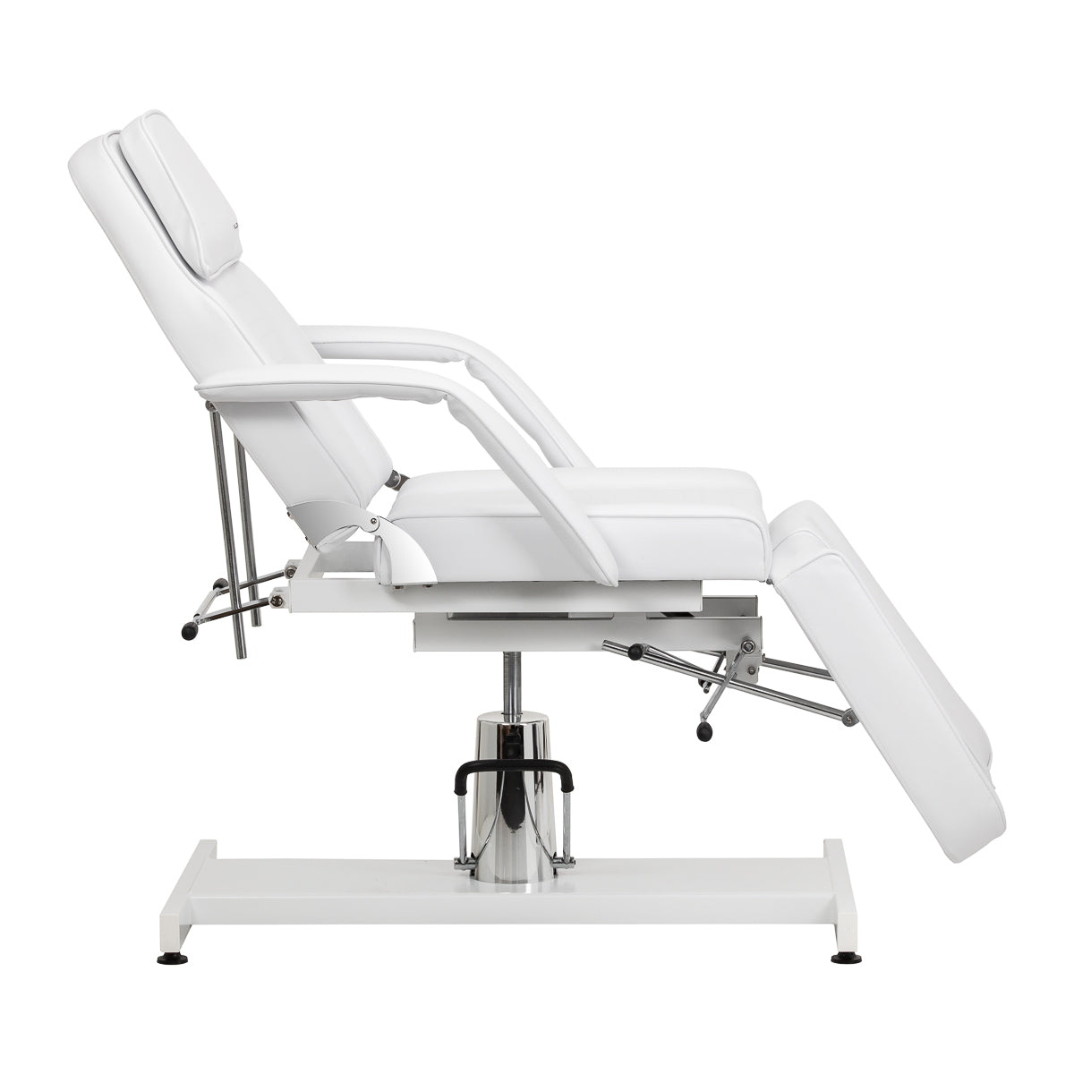 Professional white salon chair for beauty and foot care studios