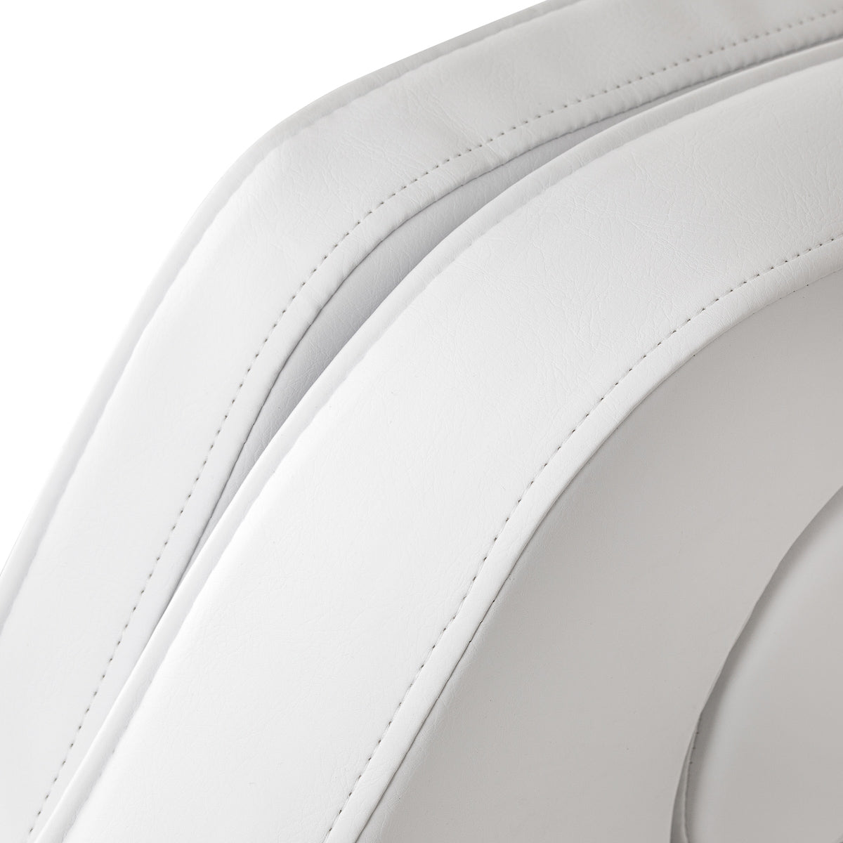 White hydraulic salon chair with ergonomic studio design