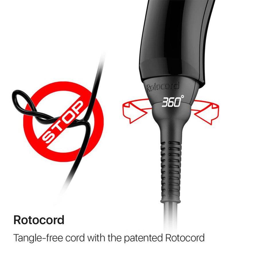 Valera 8500 ionic 2000W Rotocord night black hair dryer - BVShop