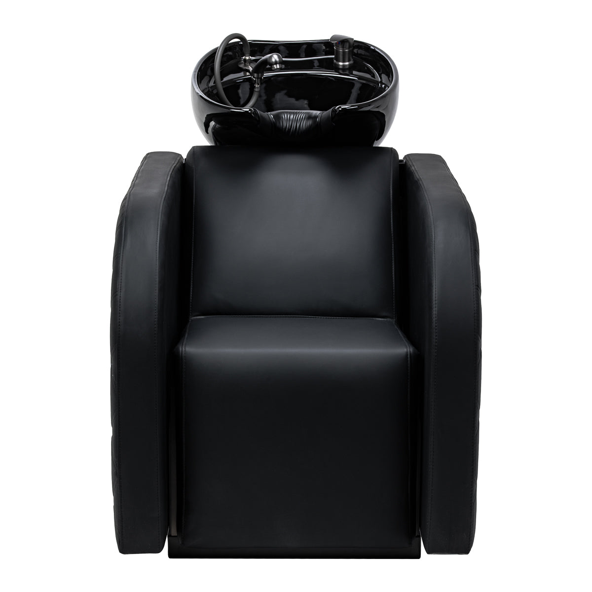 Gabbiano Ines Lavatesta Elettrico Con Massaggio – Nero · Vista frontale