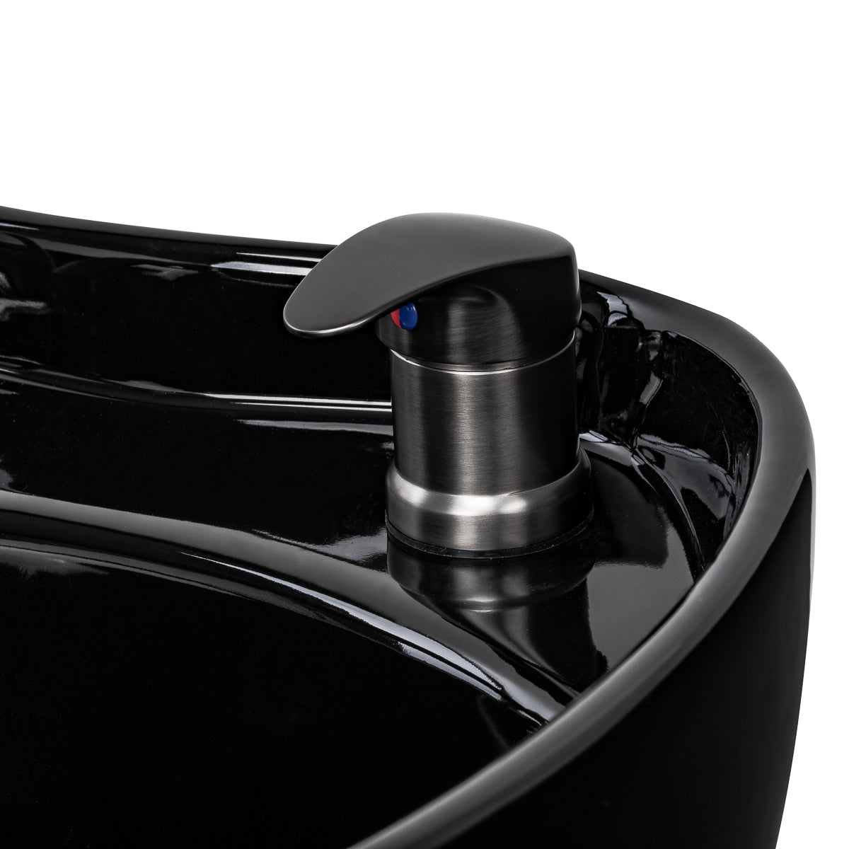 Gabbiano Ines Lavatesta Elettrico Con Massaggio – Nero · Miscelatore