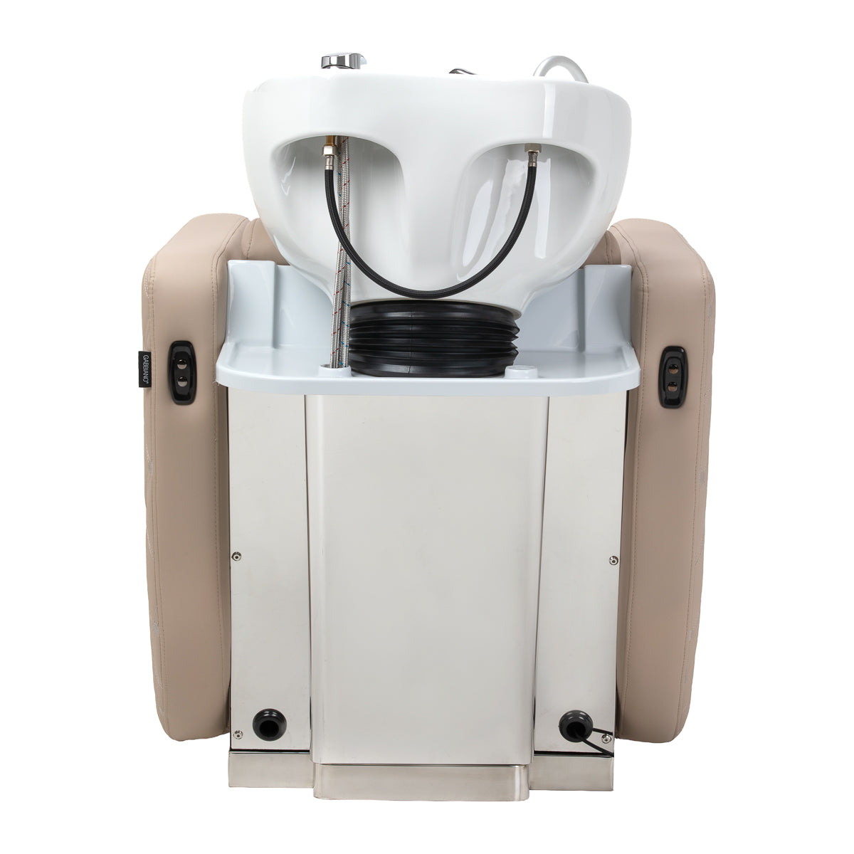 Gabbiano Ines Lavatesta Elettrico Con Massaggio – Beige · Vista posteriore