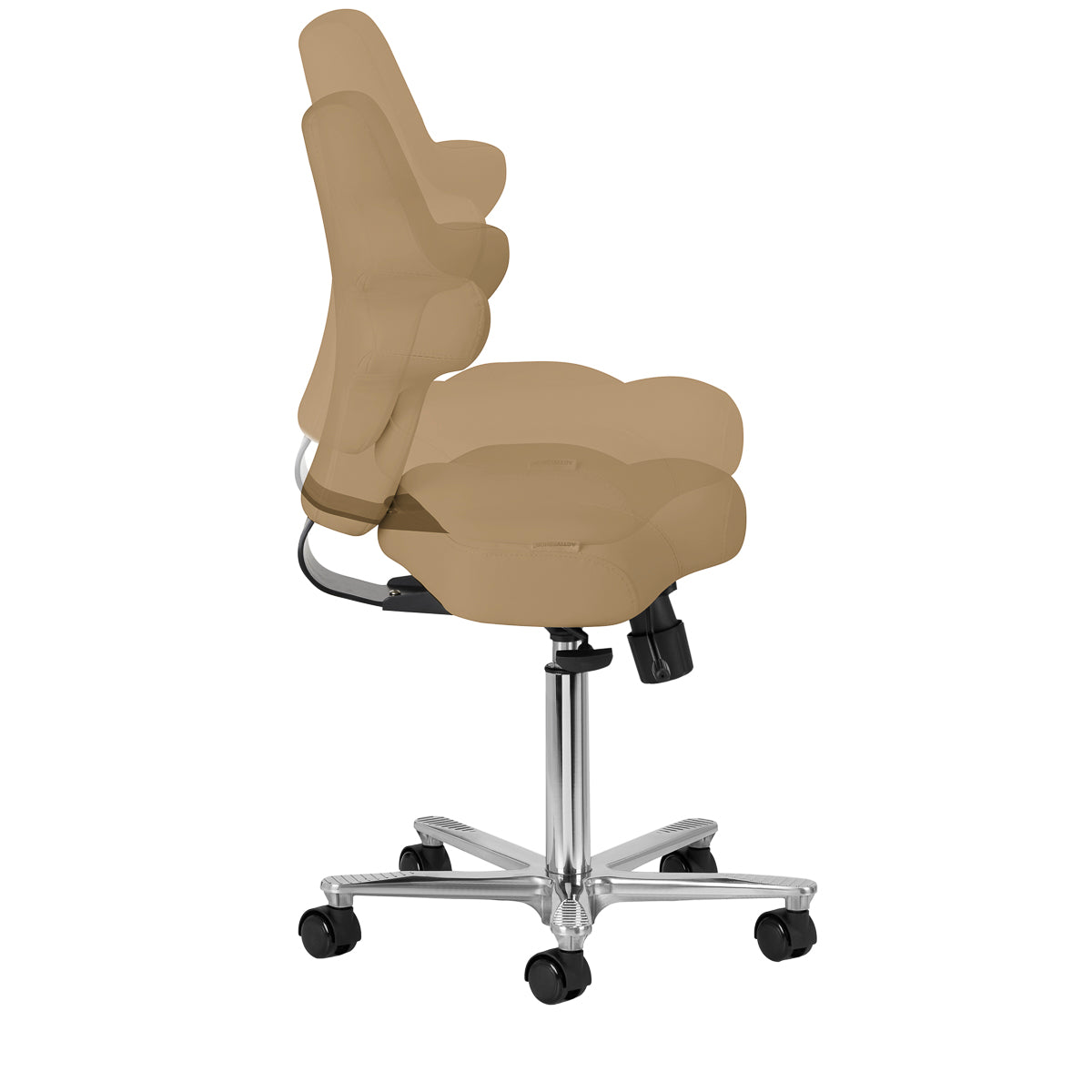 Azzurro Special 152 Sedia Operatore – Beige · Vista laterale