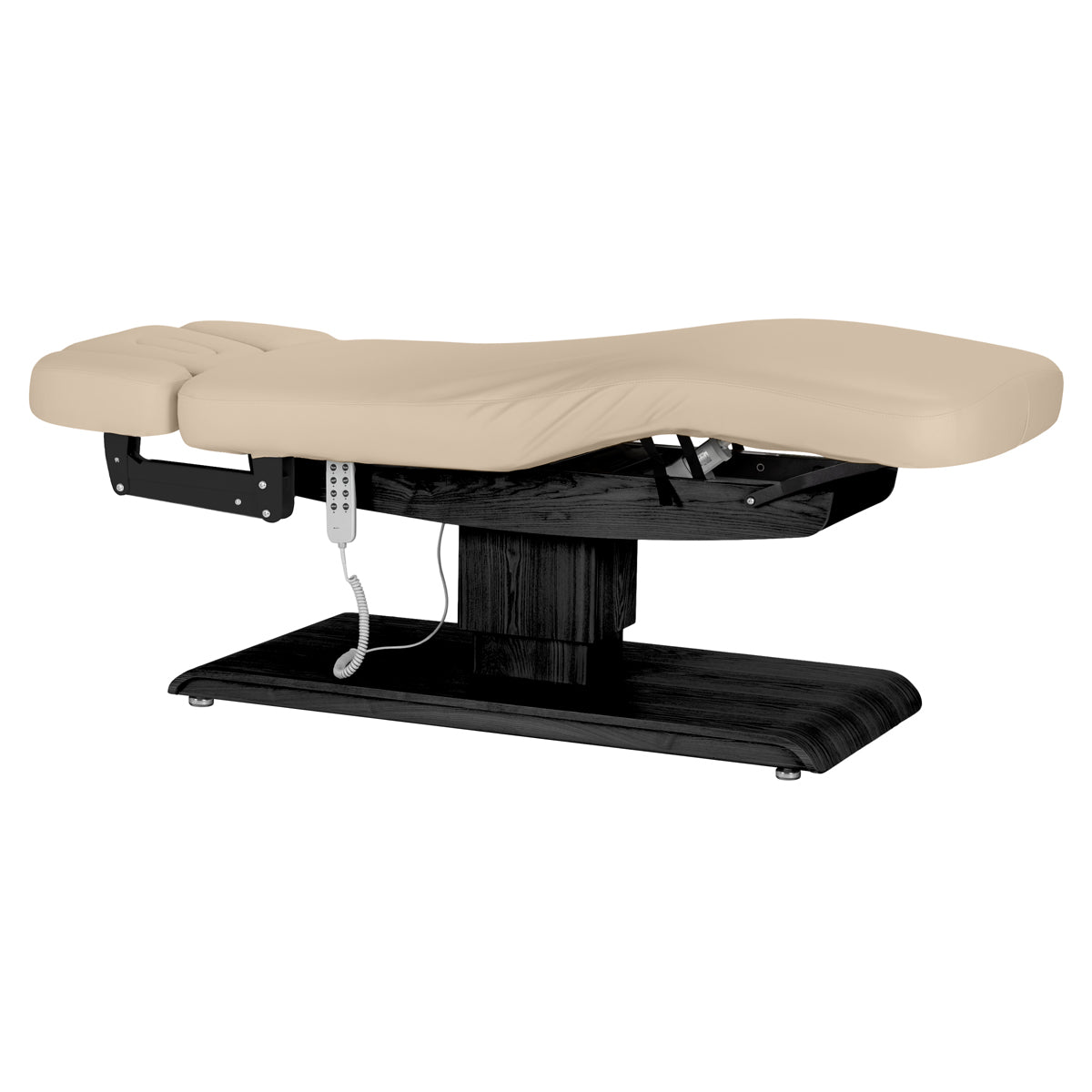 Lettino SPA Elettrico Sillon Relax – Beige, Base Nero · Vista generale
