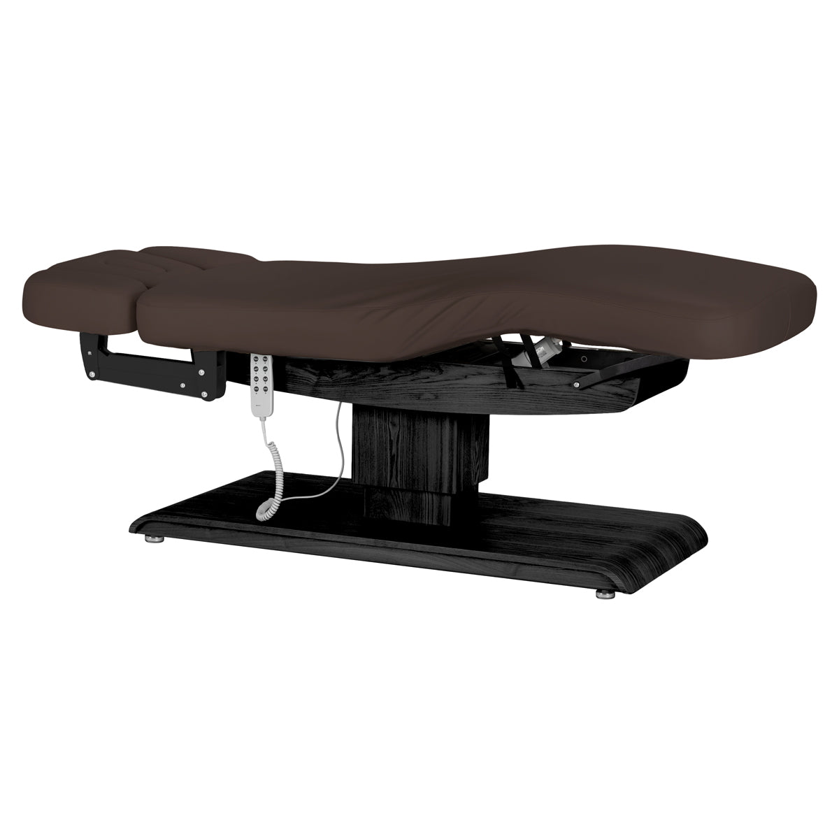 Lettino SPA Elettrico Sillon Relax – Marrone Scuro, Base Nero · Vista generale