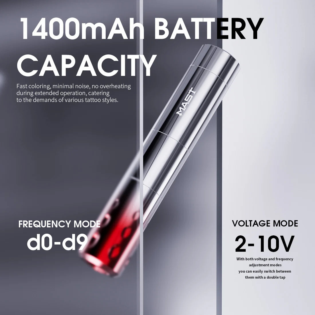 Macchina per tatuaggi Mast cordless a penna per PMU con corsa di 3,0 mm