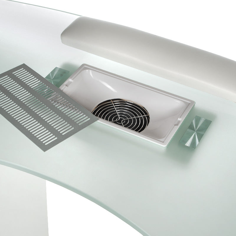 4-Stolik do manicure + pochłaniacz BD-3453+P BIAŁY-4