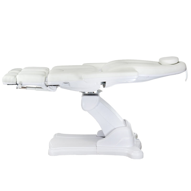 Electric beauty salon chair in light grey with adjustable features, by Beauty System, model BR-6672C 208-103.