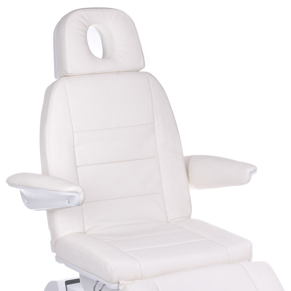 Electric cosmetic chair Bologna BG-228 white - BVShop