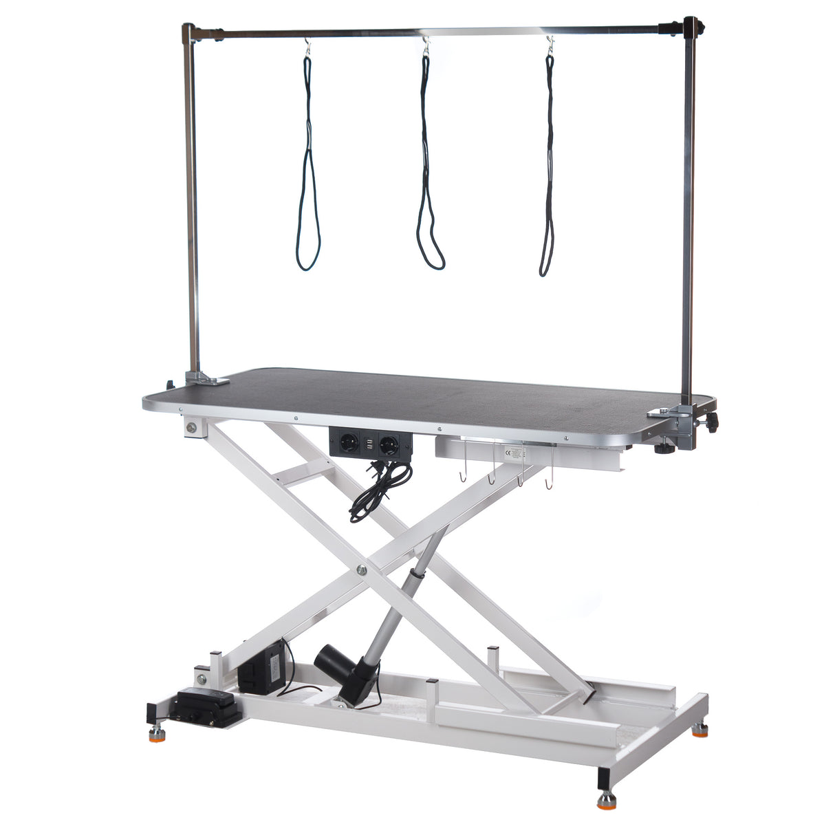 1-Stół groomerski elektryczny rozm XL BP-305 Biały-1