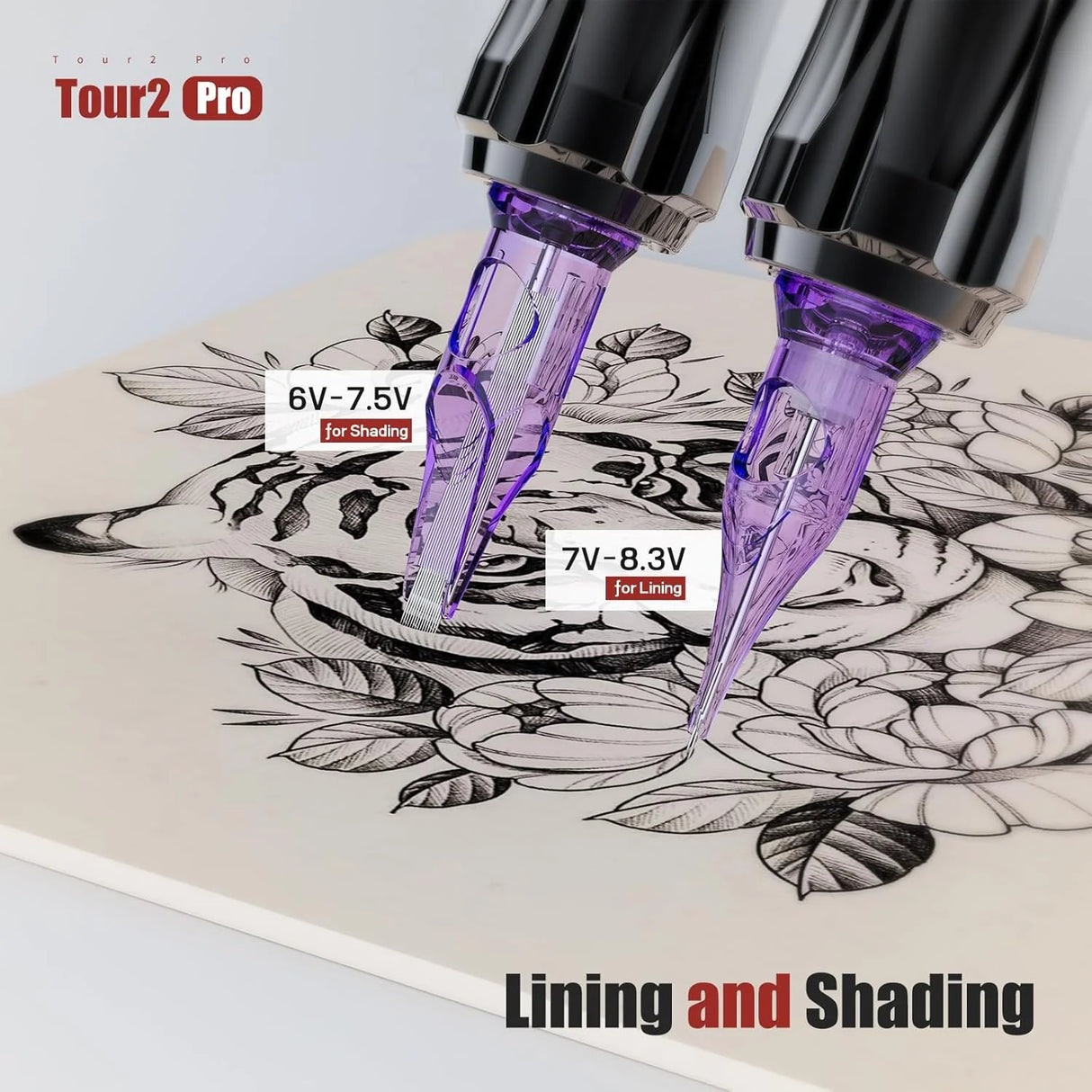 Mast Tattoo Tour 2 Pro Wireless Tattoo Machine Pen 3.5mm Stroke Pink - BVShop