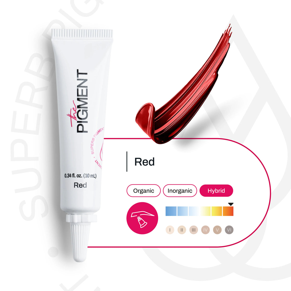 The Pigment Microblading Red Pigment 10ml