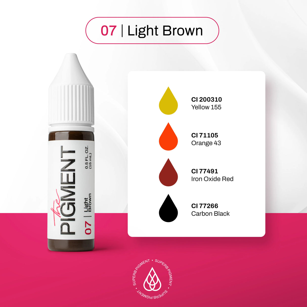 The Pigment 07 Light Brown Pigment 15ml