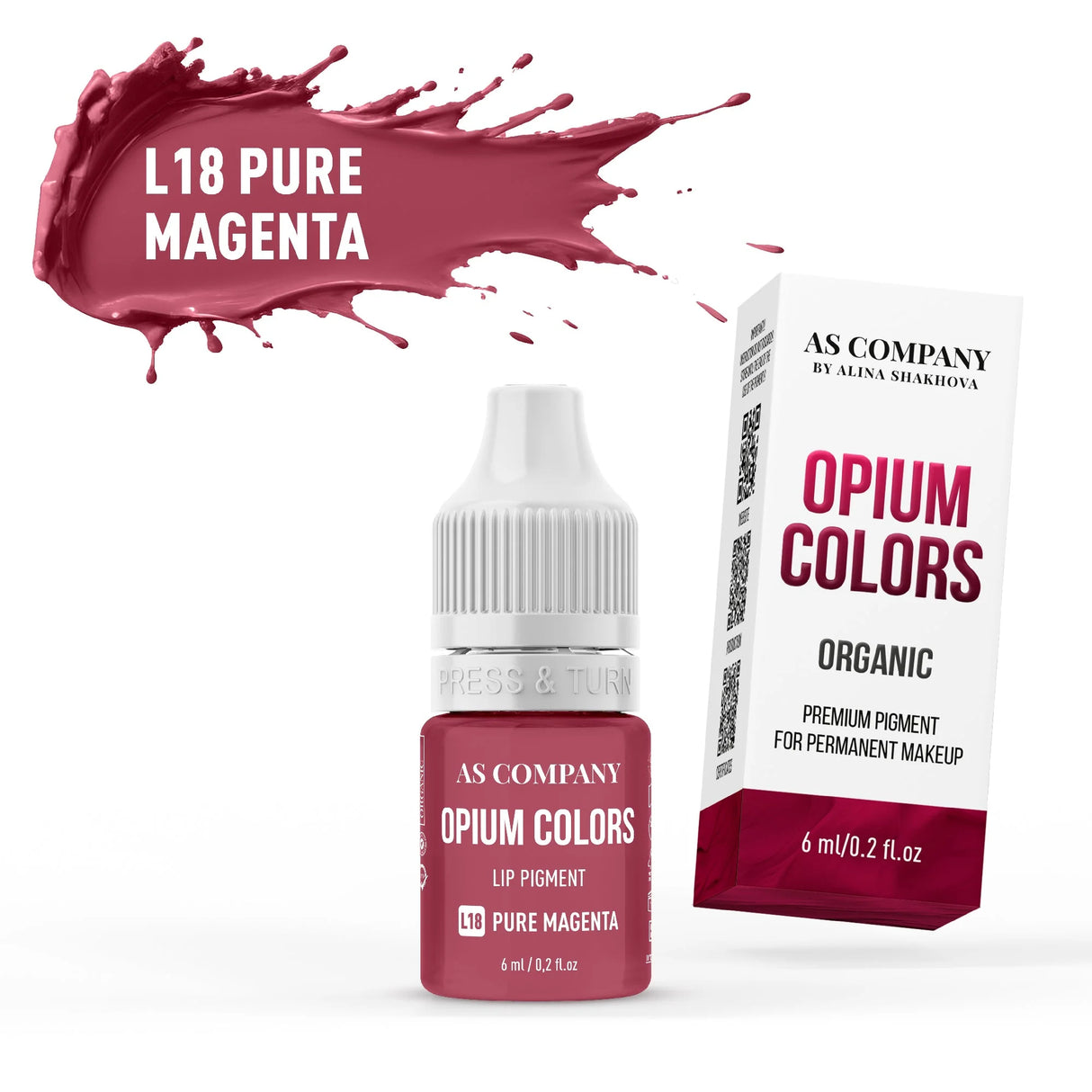 AS COMPANY L18-Pure Magenta (OPIUM COLORS) 6/15ml - BVShop