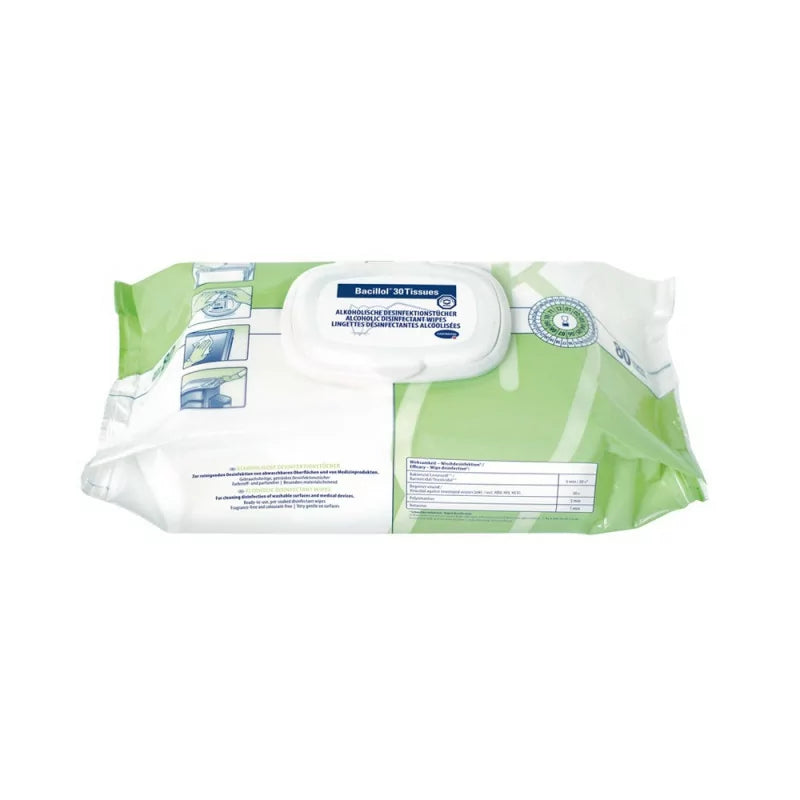 Bacillol 30 Salviette Disinfettanti per Superfici 18cm x 20cm