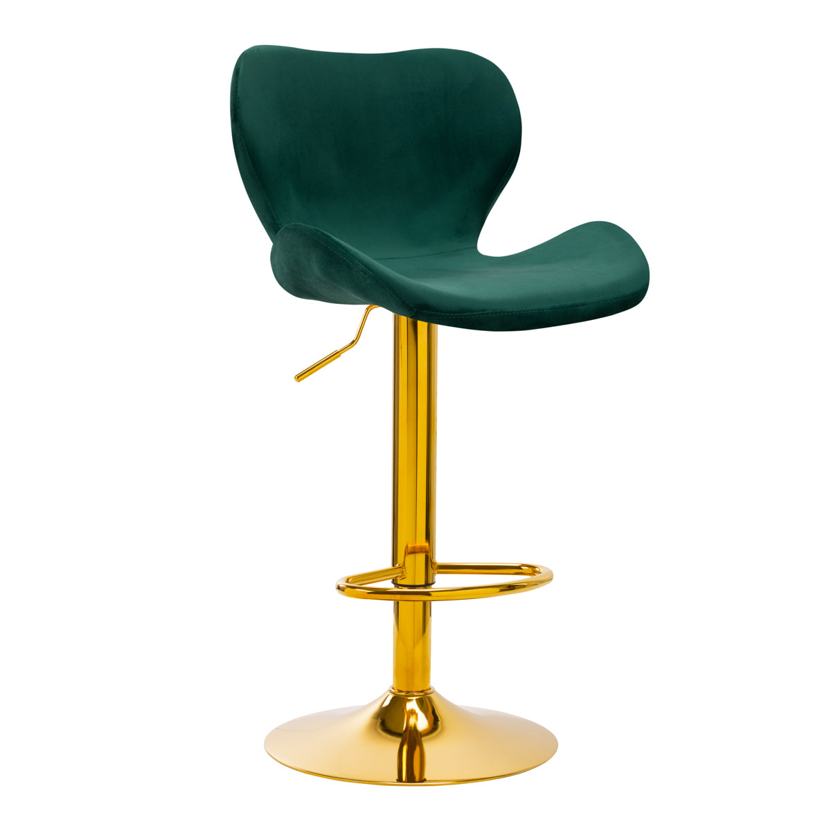 BAR STOOL QS-B15 VELVET GREEN - BVShop