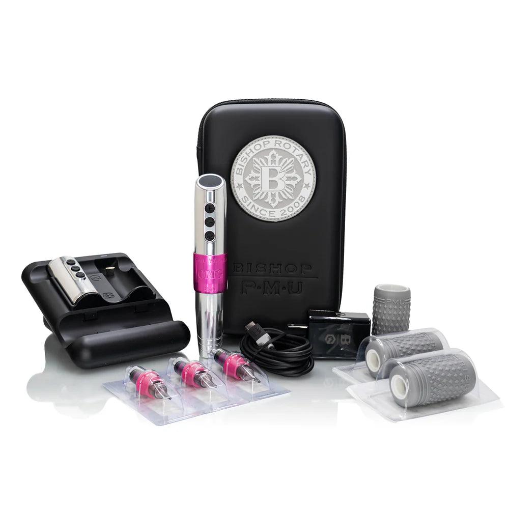 Bishop PMU Wand Hot Pink Wireless Machine Kit Stroke 3.0mm - BVShop