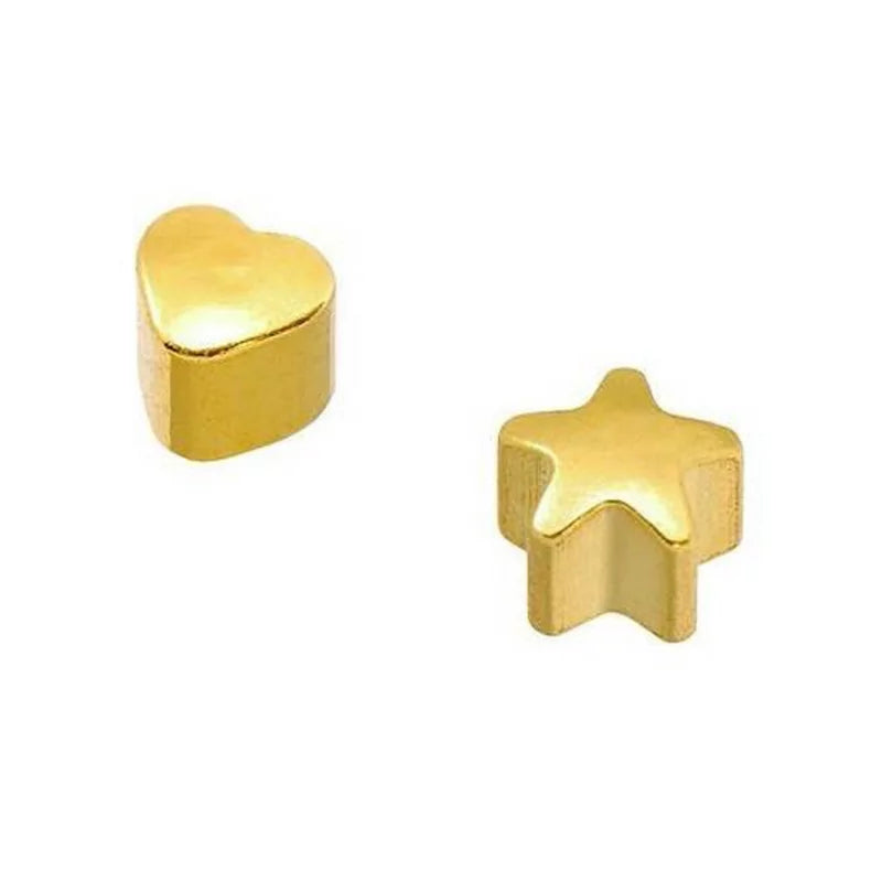 Orecchini MINI a forma placcati in oro Caflon®
