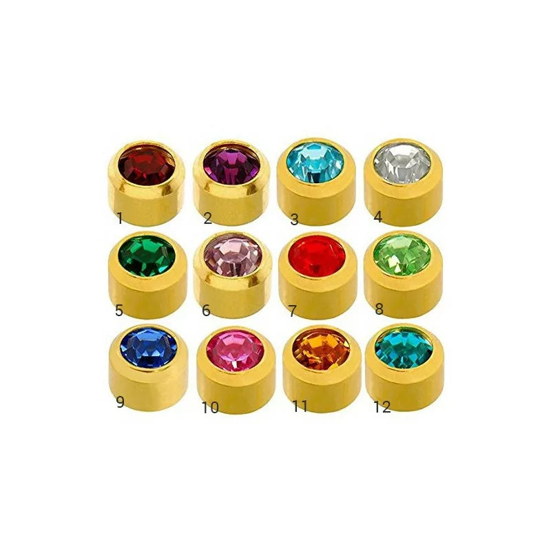 Caflon® Orecchini Mini Sterili Colorati Placcati Oro
