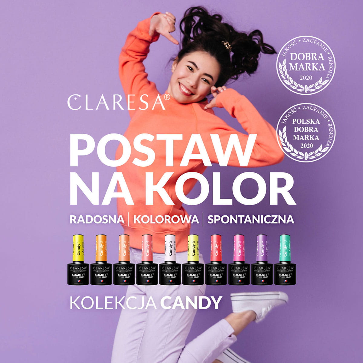 CLARESA Hybrid nail polish CANDY 5 - BVShop