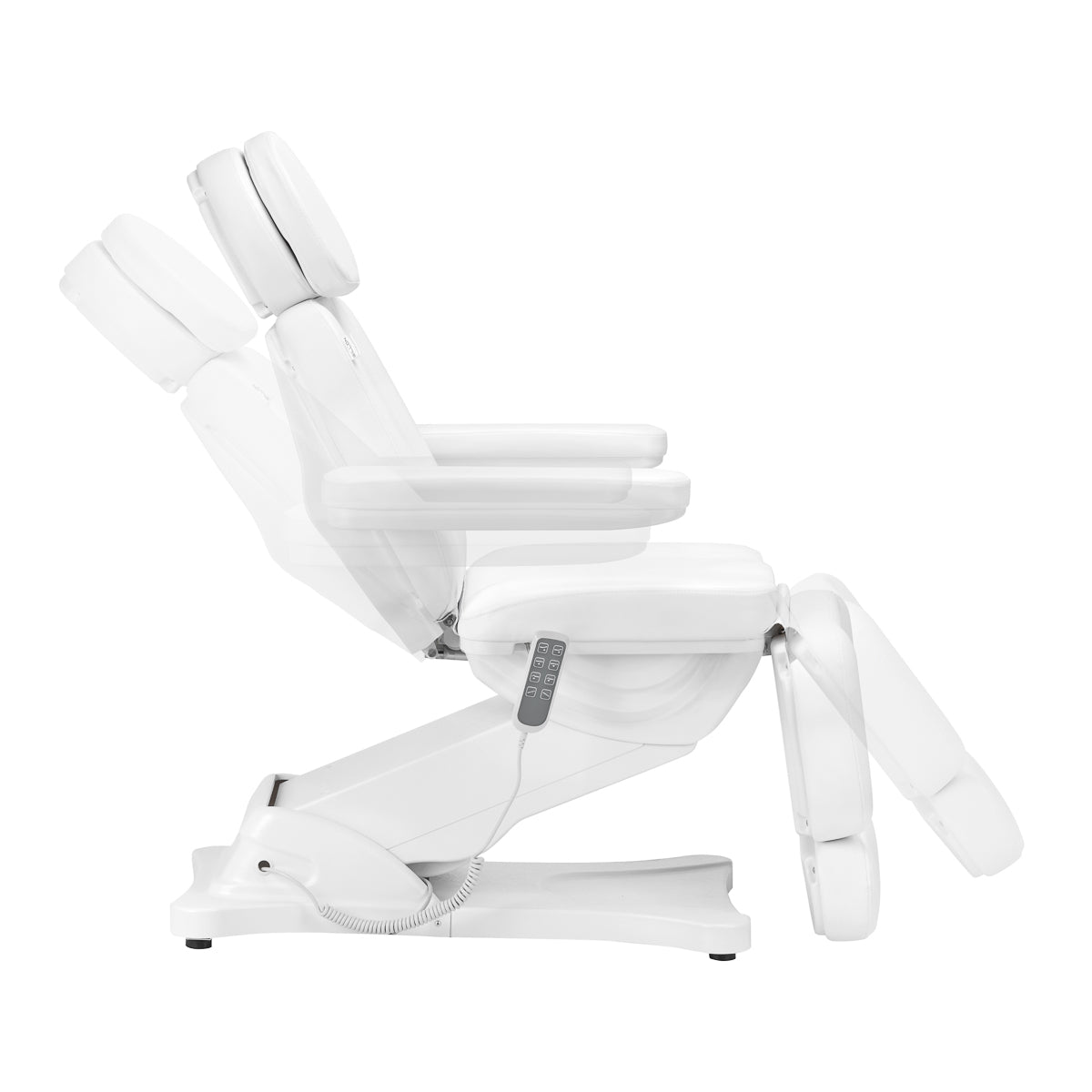 Electric cosmetic chair SILLON CLASSIC 4 motors with cradle white - BVShop