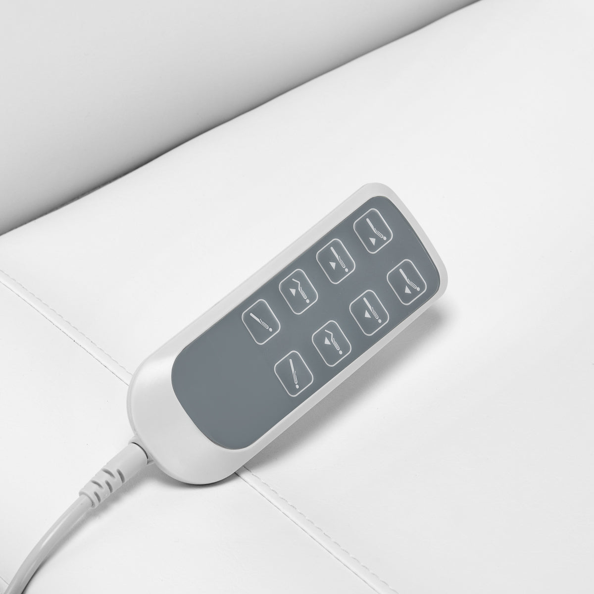 Electric cosmetic chair SILLON CLASSIC 4 motors with cradle white - BVShop