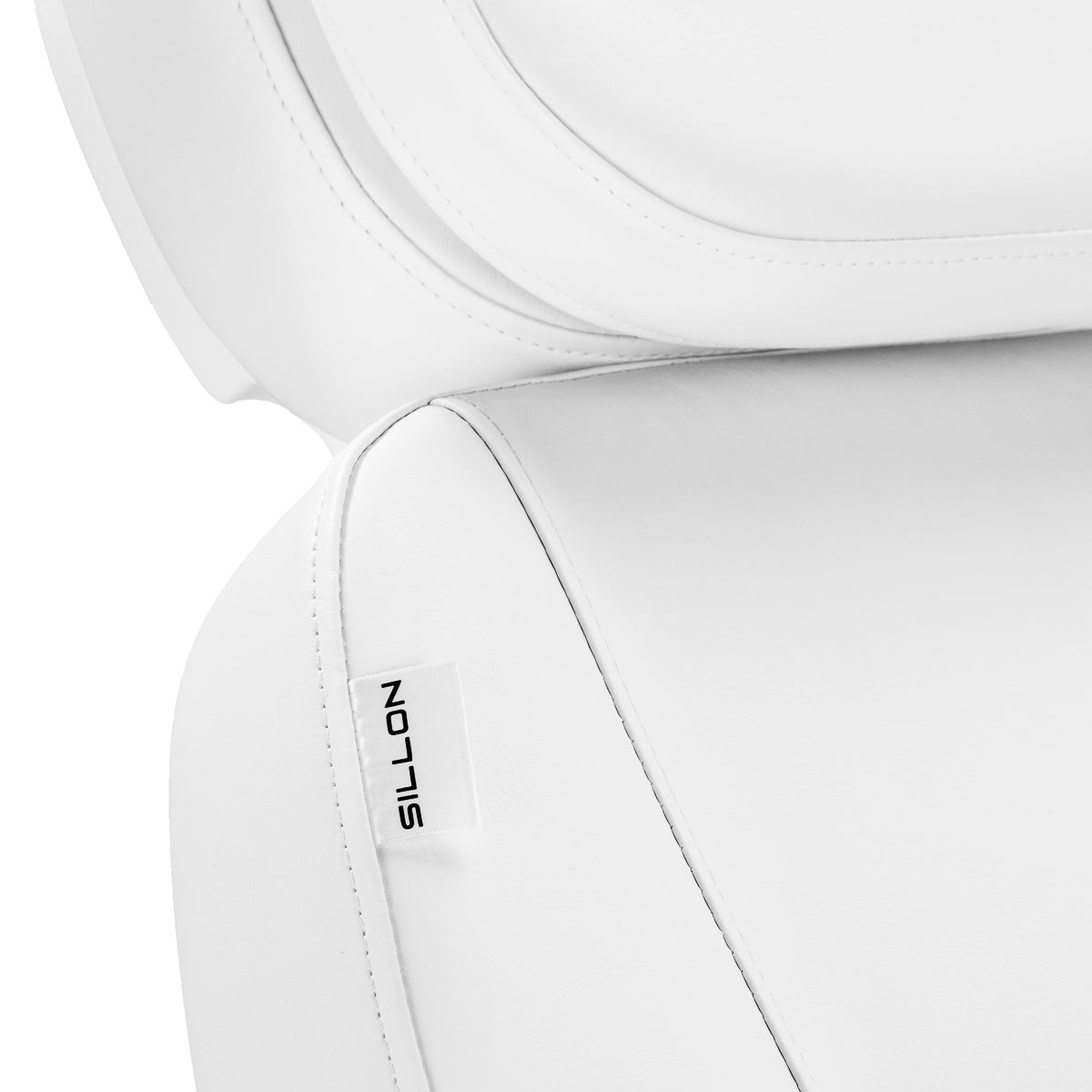 Electric cosmetic chair SILLON Luxury 3 motors white foot control - BVShop