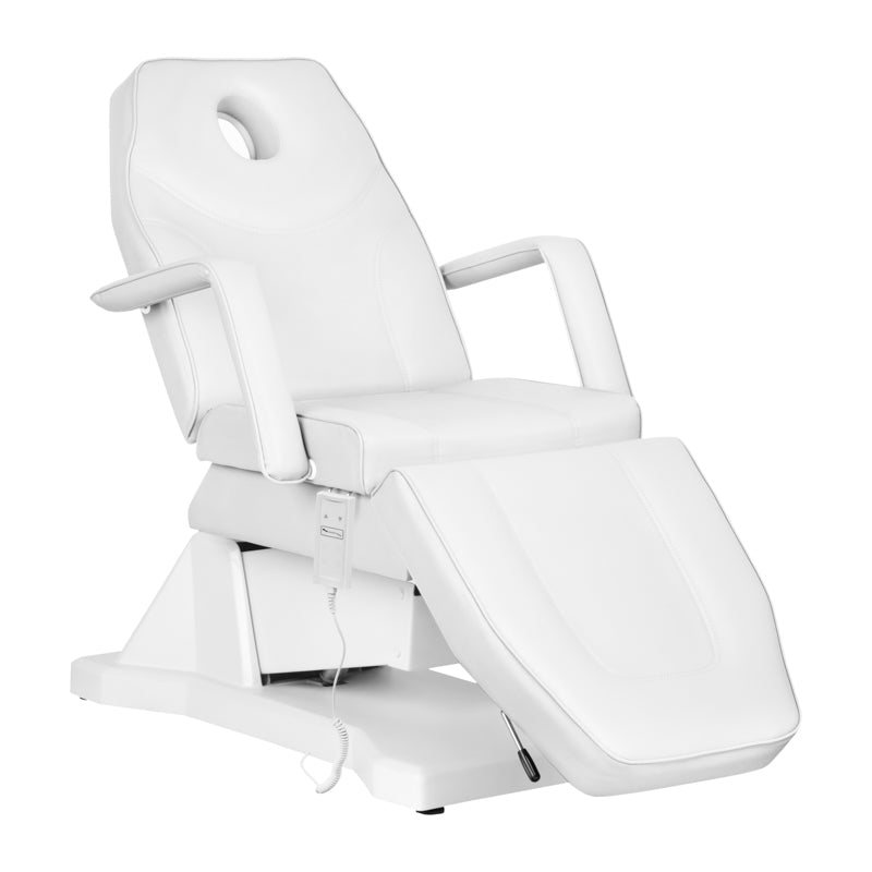 ELECTRIC COSMETIC CHAIR SOFT 1 MOTOR. WHITE - BVShop