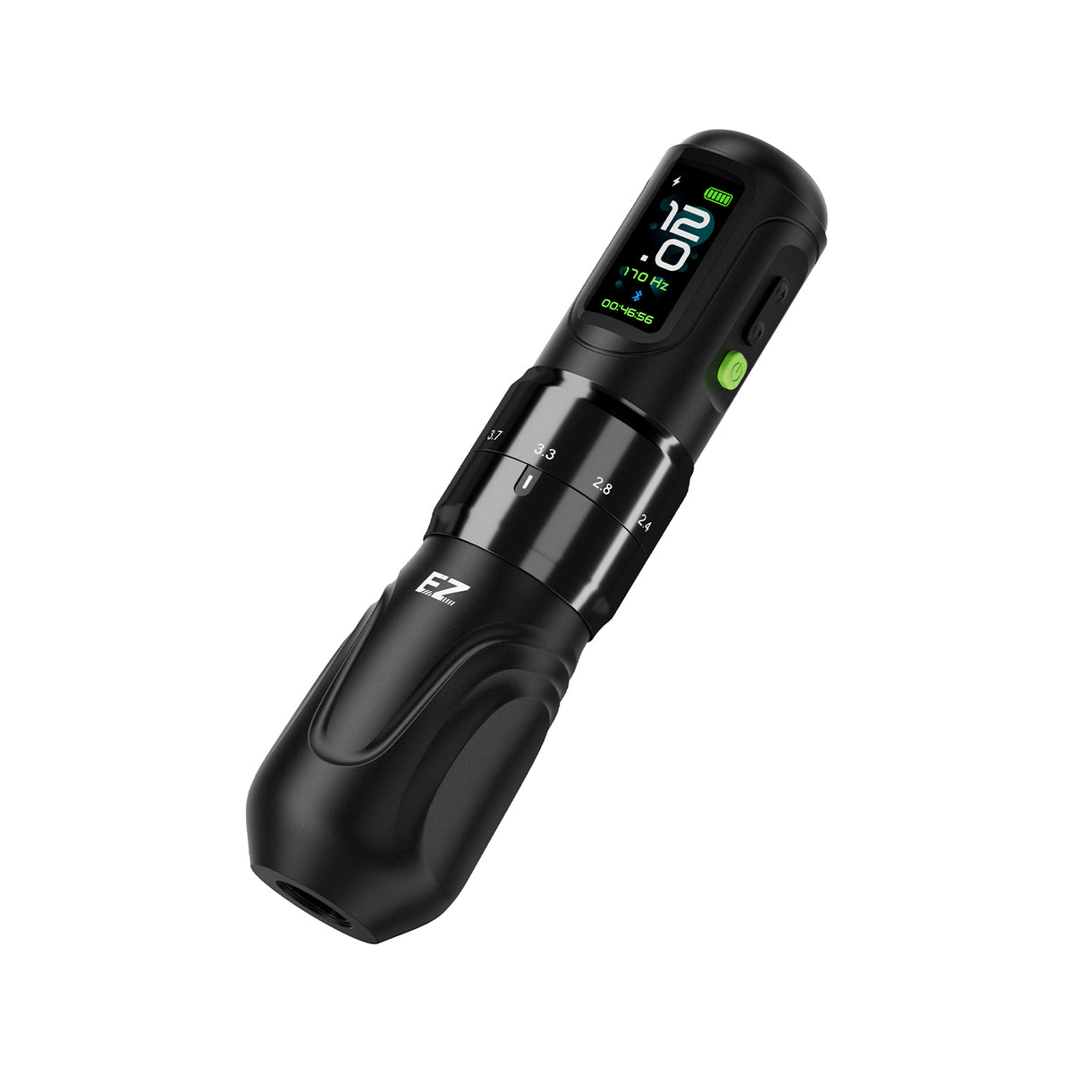 EZ P6 Black tattoo pen adjustable stroke view