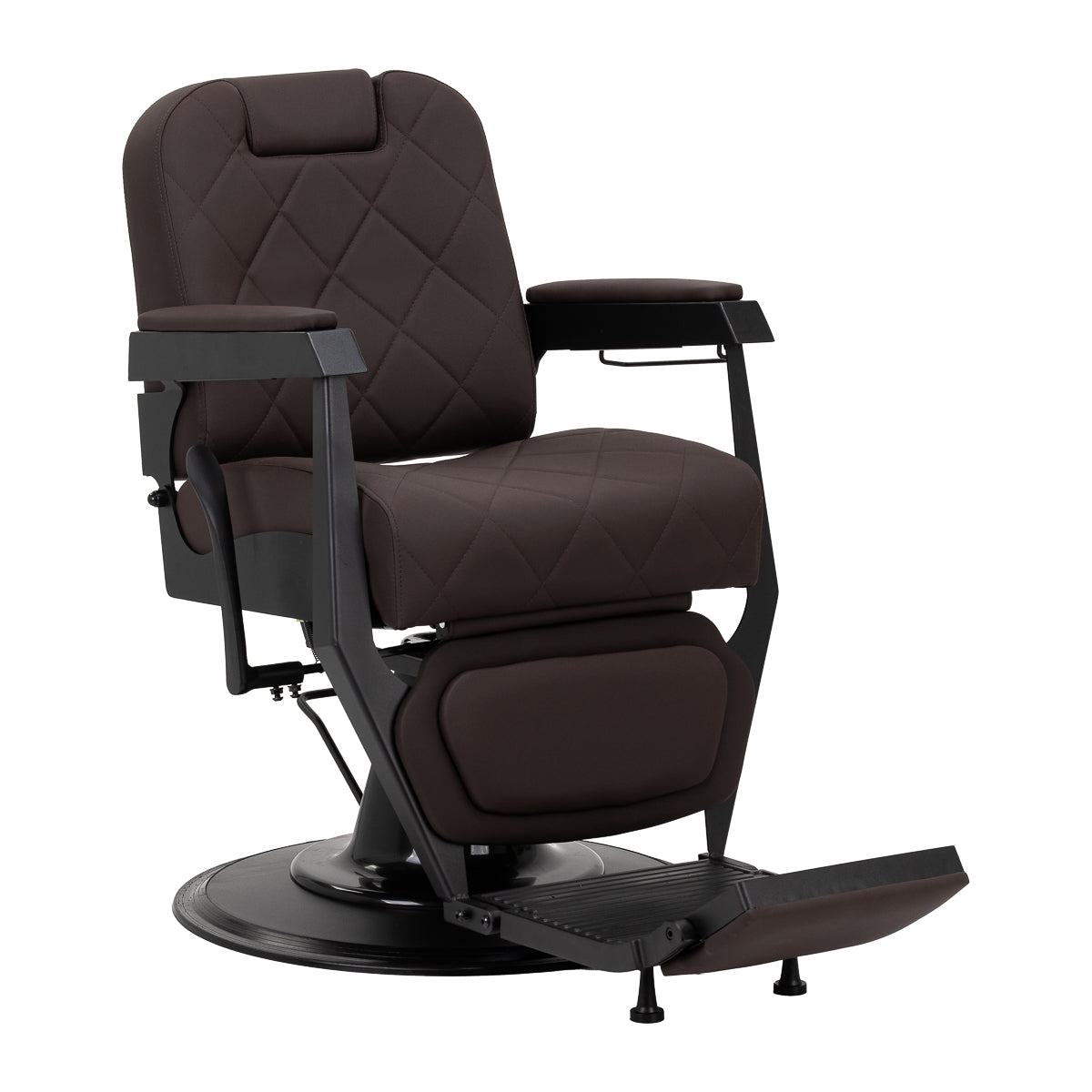 Gabbiano barber chair Bruno with black frame Brown - BVShop