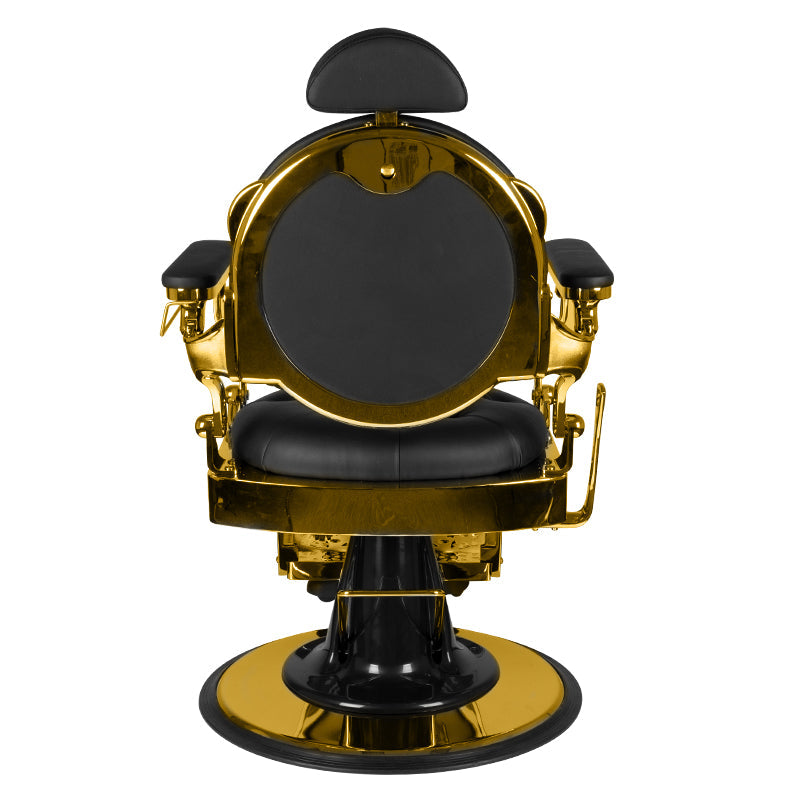 Gabbiano barber chair giulio gold black - BVShop