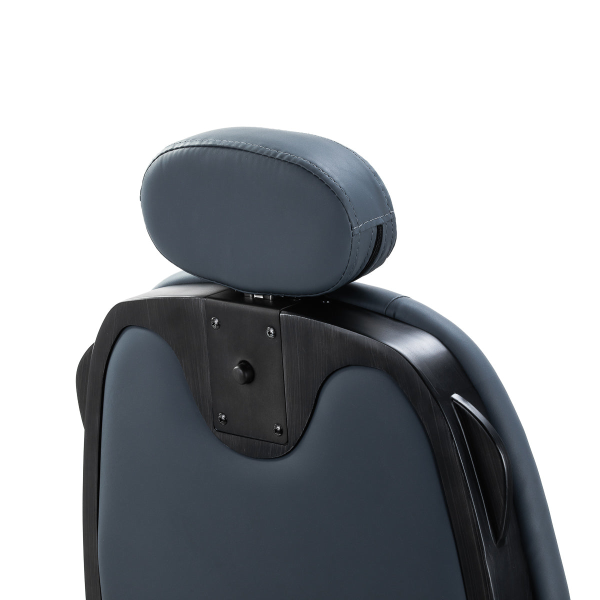 Gabbiano Francesco barber chair in graphite with brushed black frame - BVShop