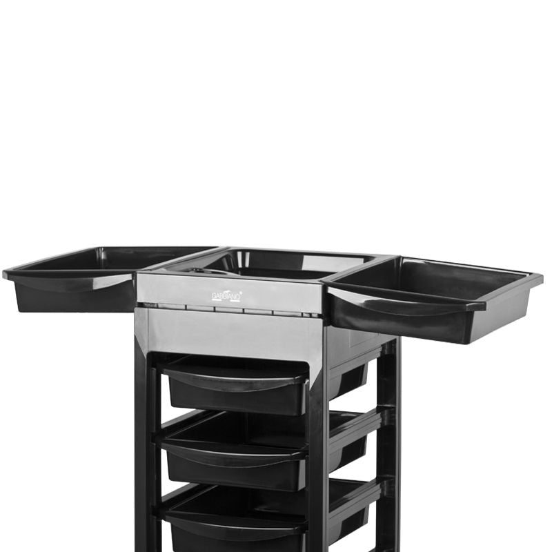 Gabbiano hairdressing trolley 048A black - BVShop