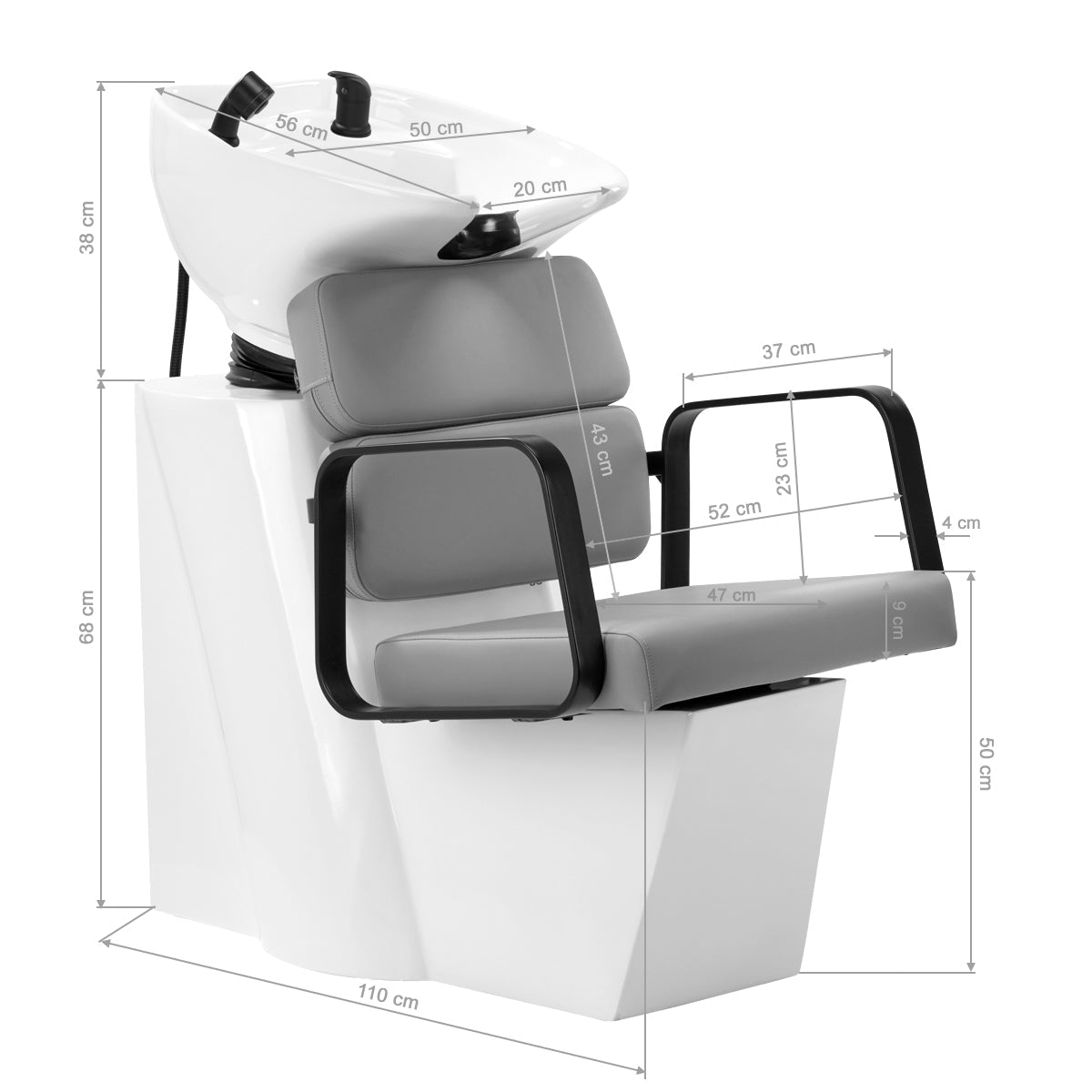 Gabbiano Porto-BM hair wash unit gray - BVShop