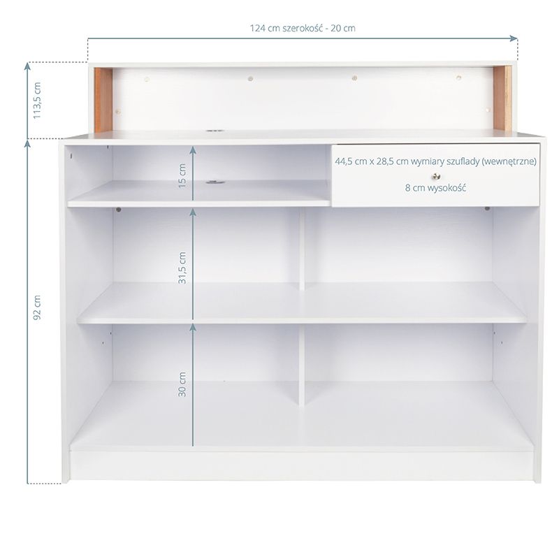 Gabbiano reception pearl white - BVShop