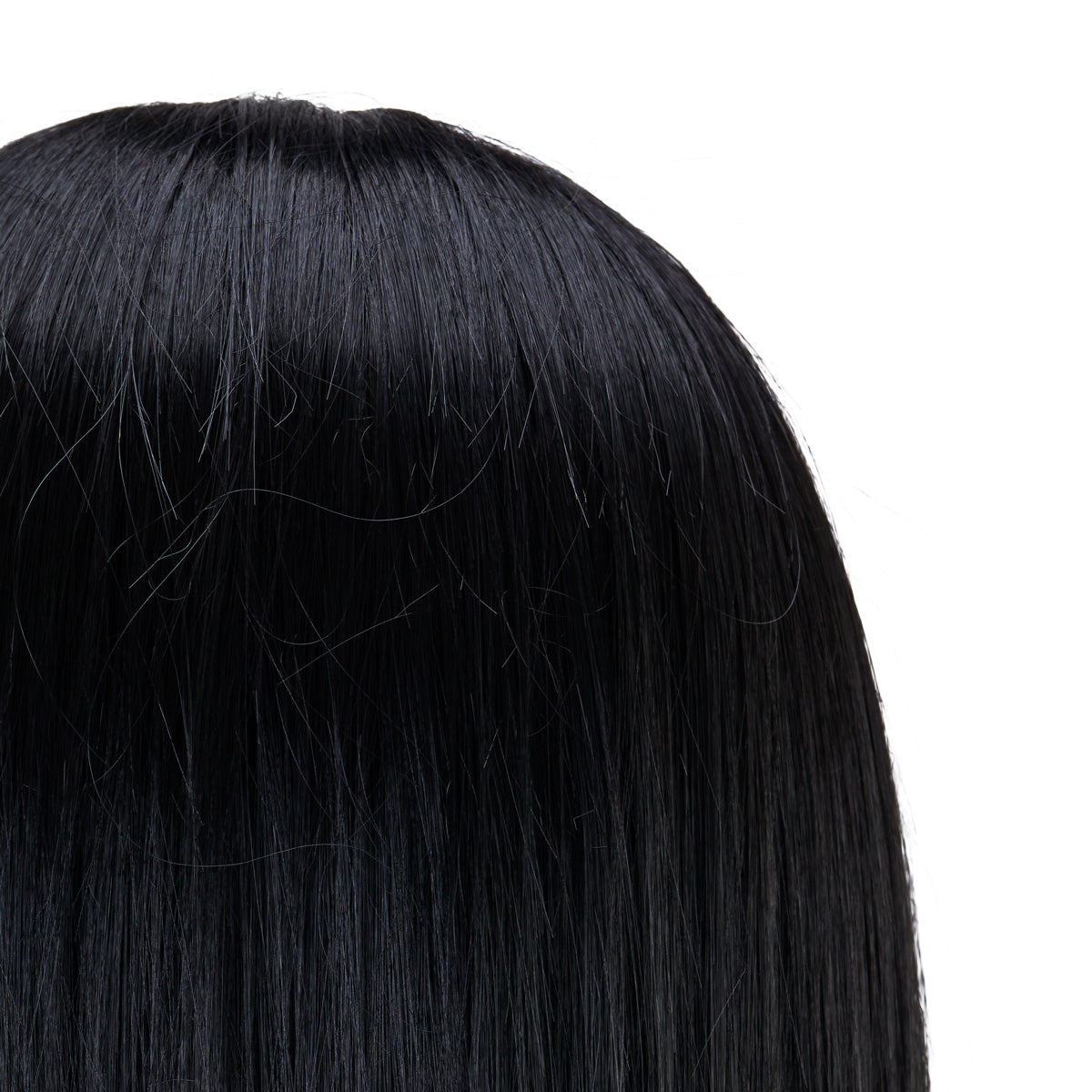 Gabbiano WZ4 training head with beard, synthetic hair, color 1#, length 8"+6" - BVShop