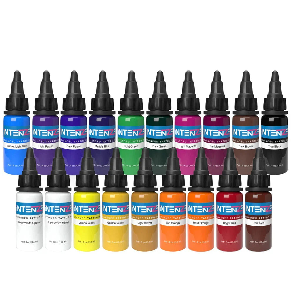 Complete Set of Intenze Ink Basic Colours 19x30ml - BVShop