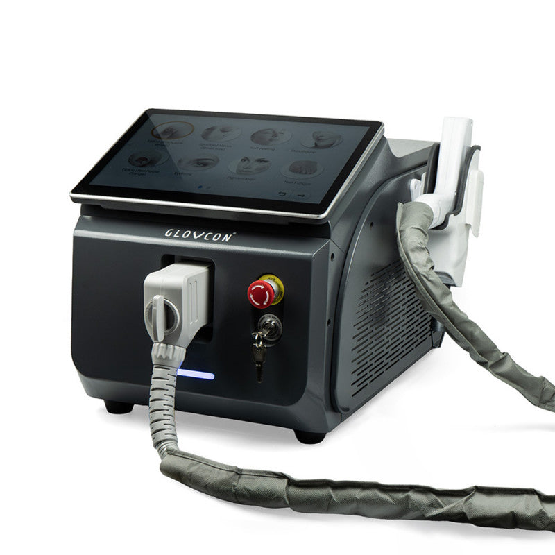 Sistema laser GLOVCON MED Q-Switch con struttura compatta e display LCD