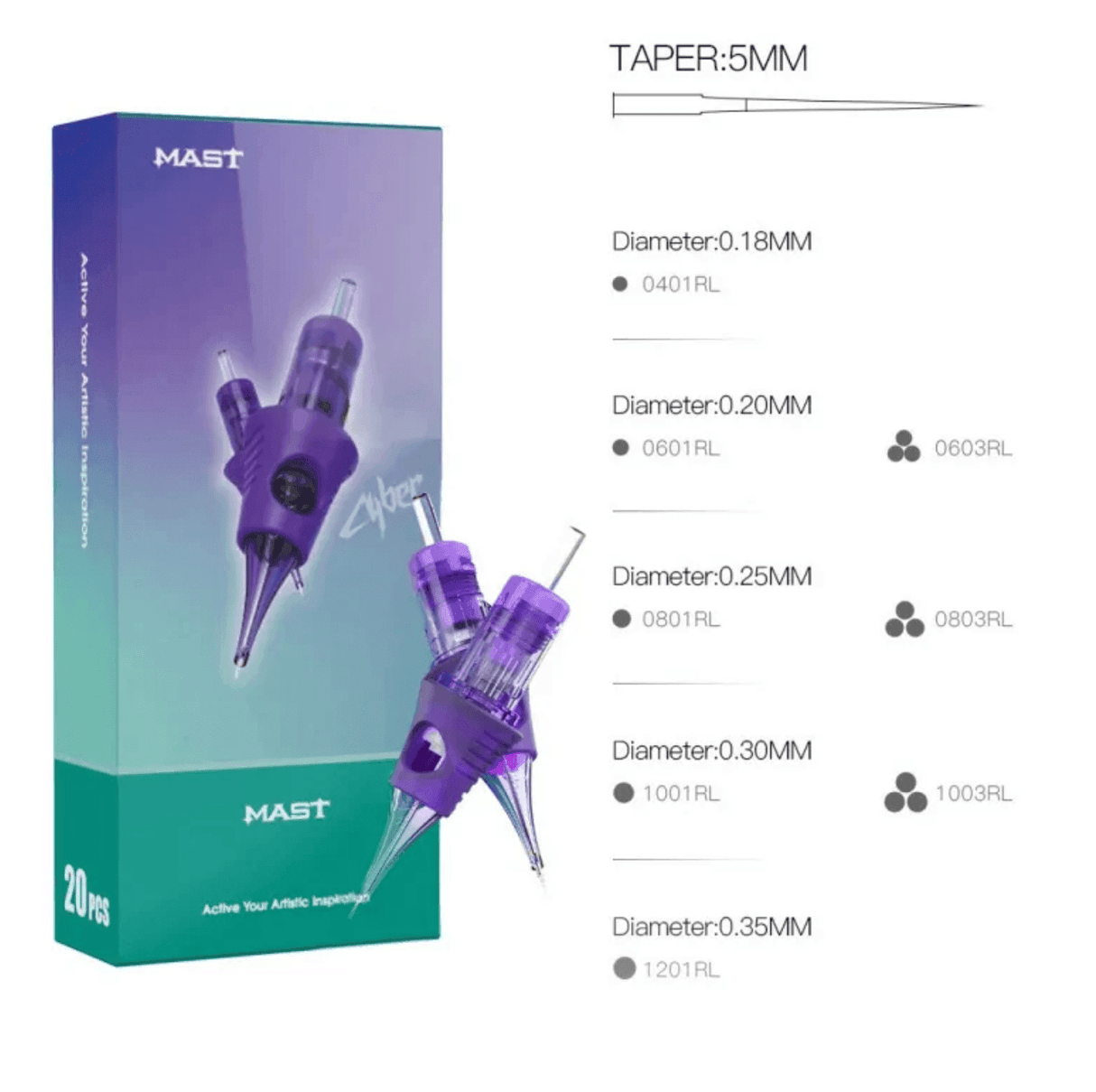 MAST Cyber Round Magnum Cartridges - BVShop