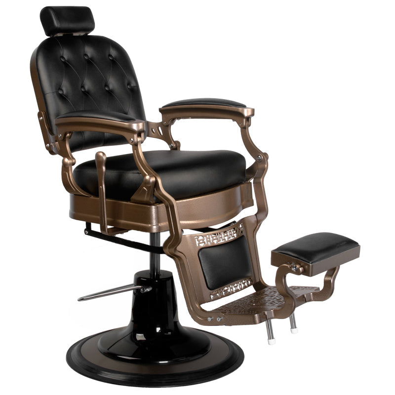 Old Ernesto Black Barber Chair Gabbiano - BVShop