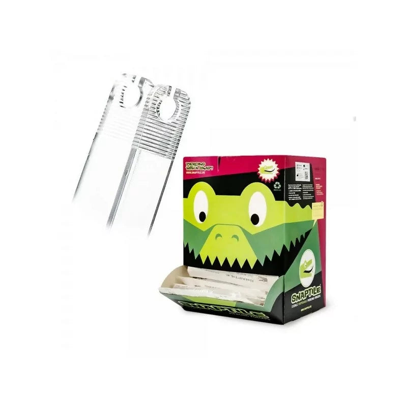 SNAPTILES Pinzette Sterili Monouso per Piercing
