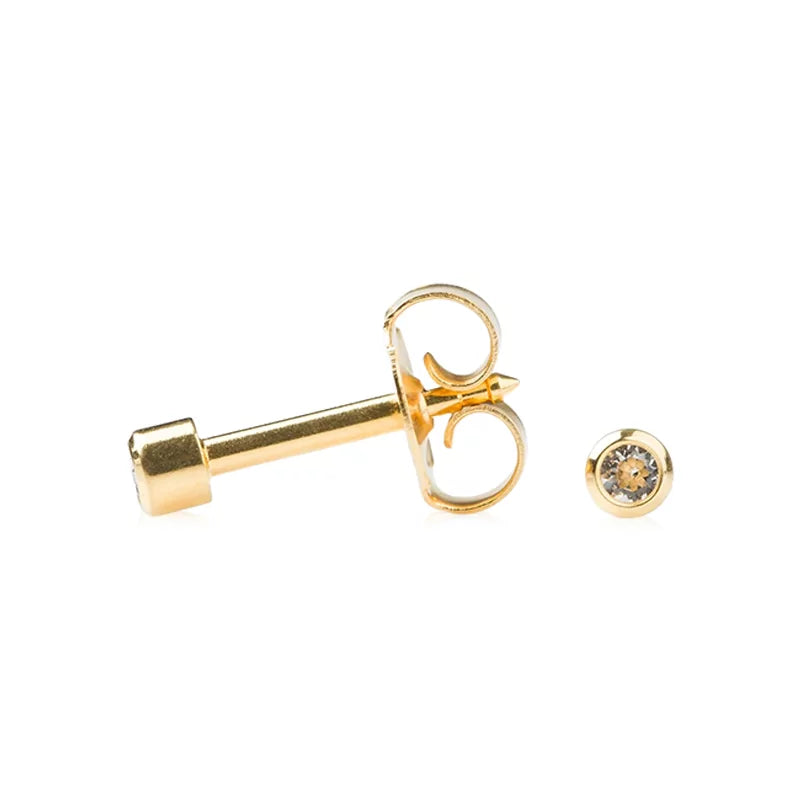 Orecchino Studex April Crystal con Bordo