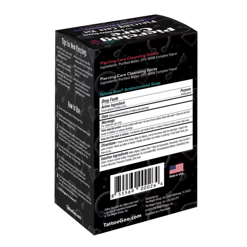 Kit per la cura post-piercing Tattoo Goo