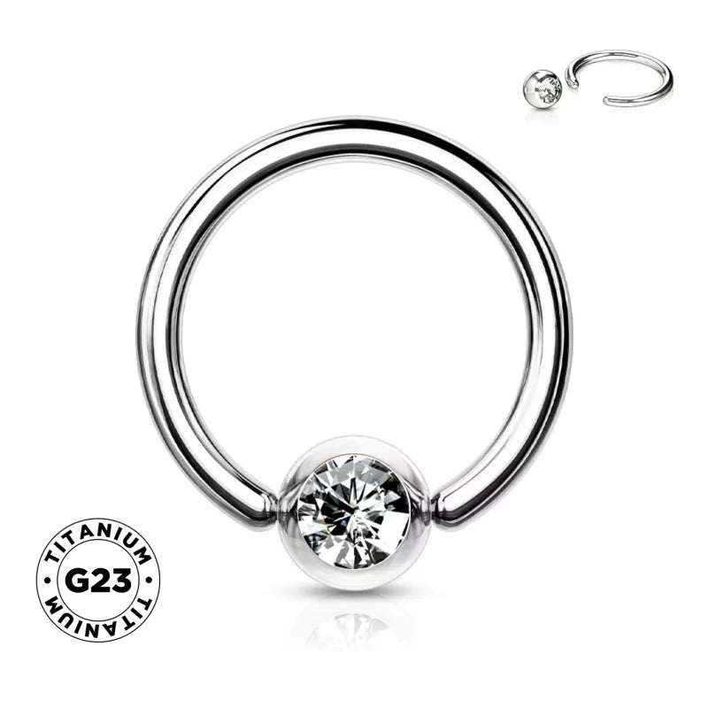 Anello Gioiello a Pressione in Titanio