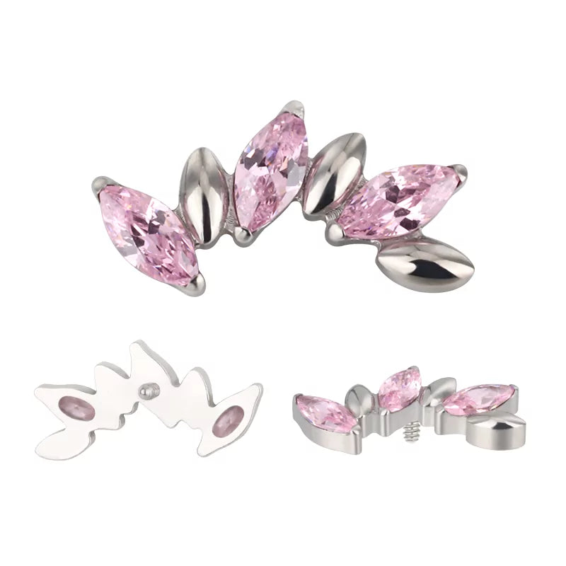 Anello in titanio alternativo marquise