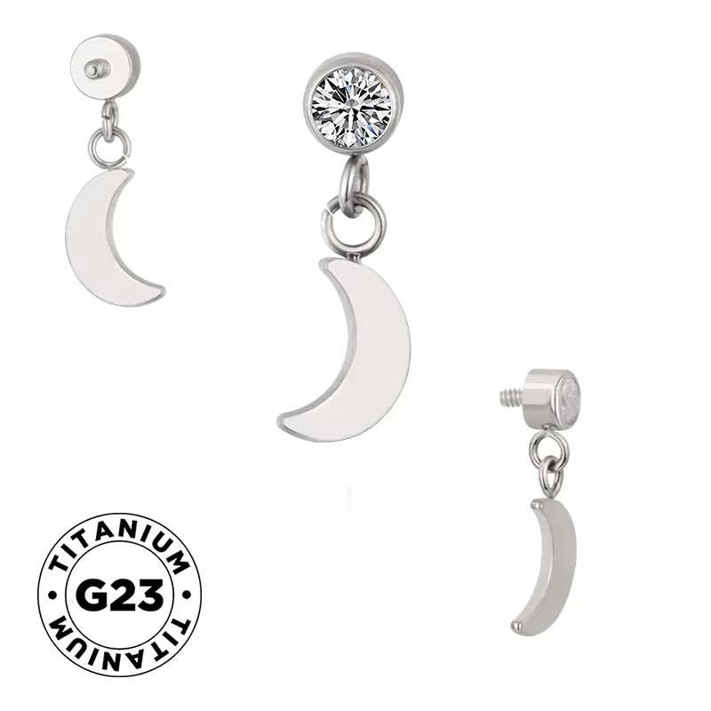 Anello in titanio Luna