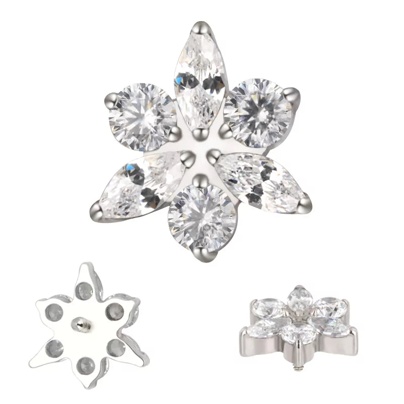 Anello in titanio Stella Fiore