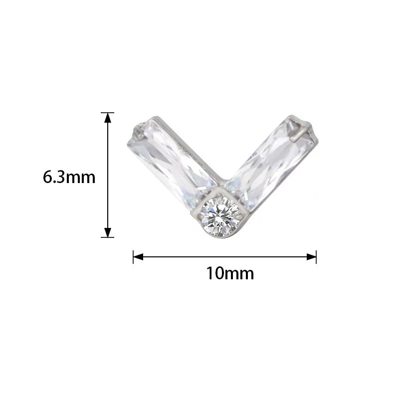 Anello in titanio a forma di doppio rettangolo