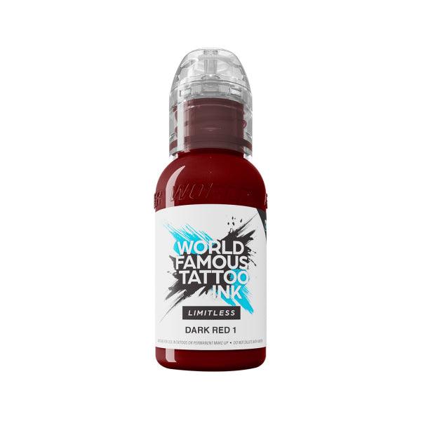 World Famous Limitless Tattoo Ink Dark Red 1 30ml - BVShop
