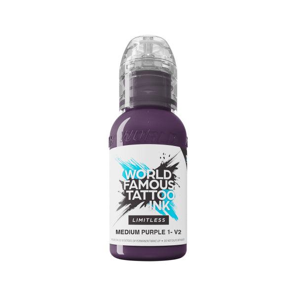 World Famous Limitless Tattoo Ink Medium Purple 1 v2 30ml - BVShop